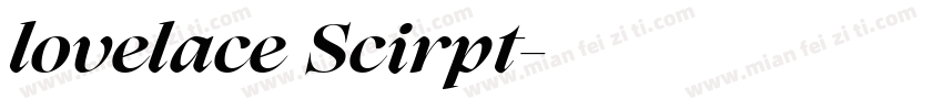 lovelace Scirpt字体转换